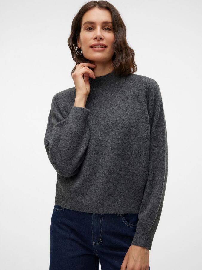 Vero Moda Gebreide trui VMLEAF LS HIGH NECK PULLOVER ENT - Foto 3