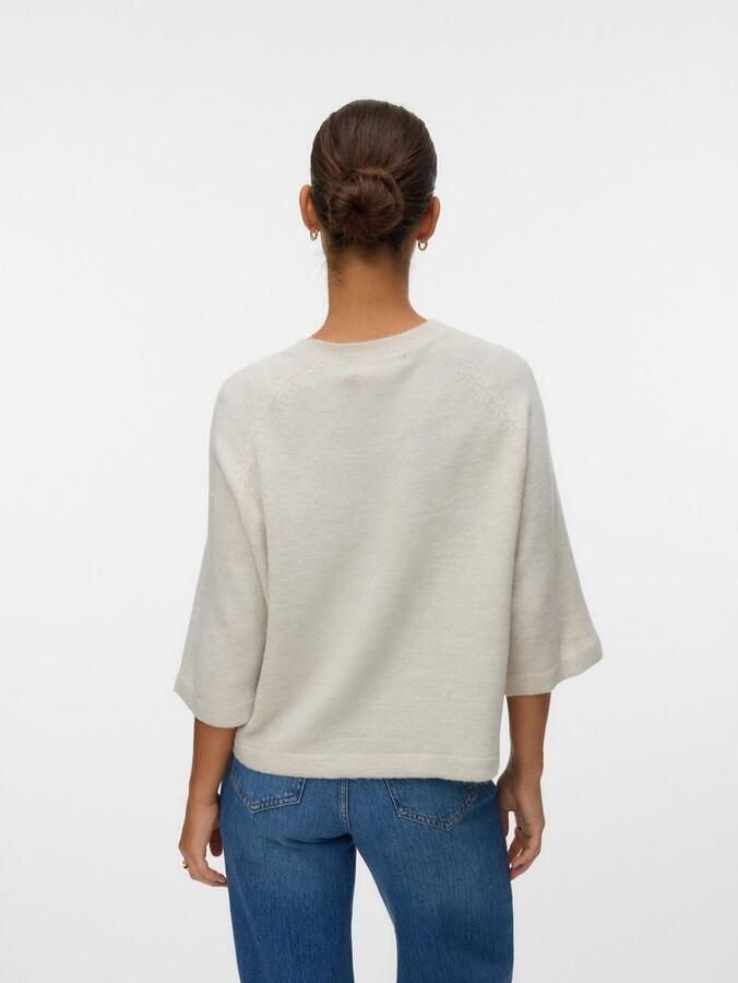 Vero Moda Gebreide trui VMLEFILE 3 4 O-NECK PULLOVER NOOS - Foto 2