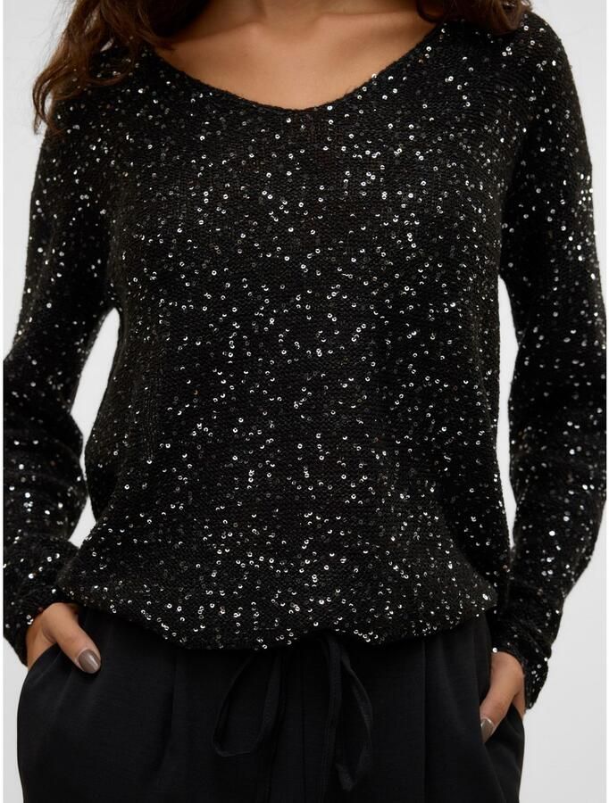 Vero Moda Gebreide trui VMLEILANI NEW LS V-NECK PULLOVER REP - Foto 2