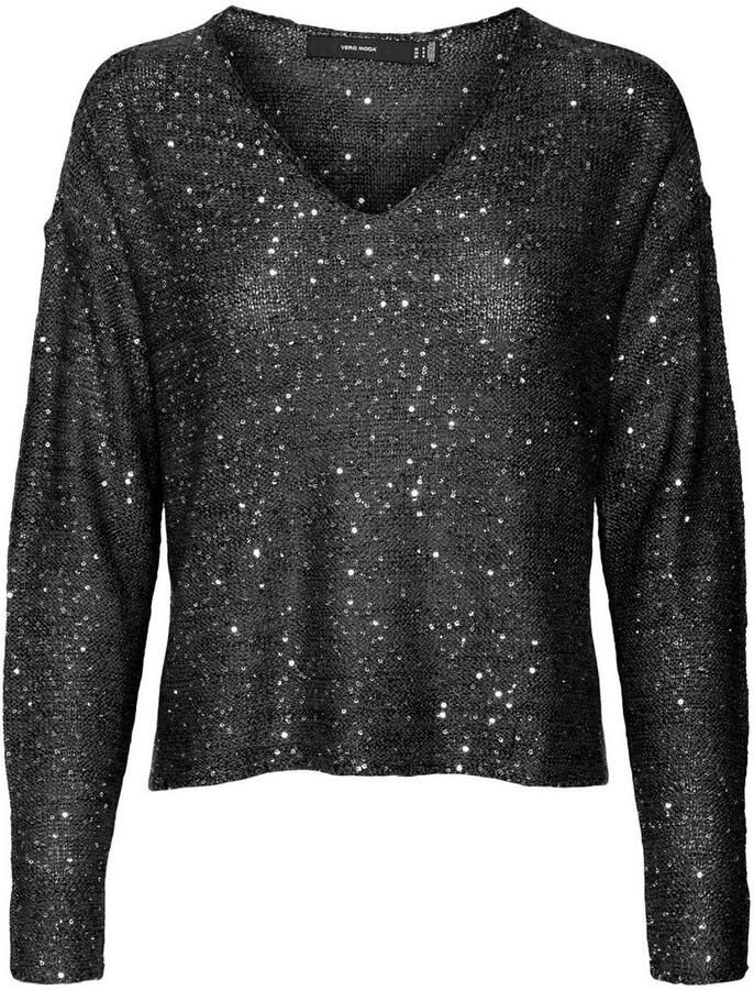 Vero Moda Gebreide trui VMLEILANI NEW LS V-NECK PULLOVER REP
