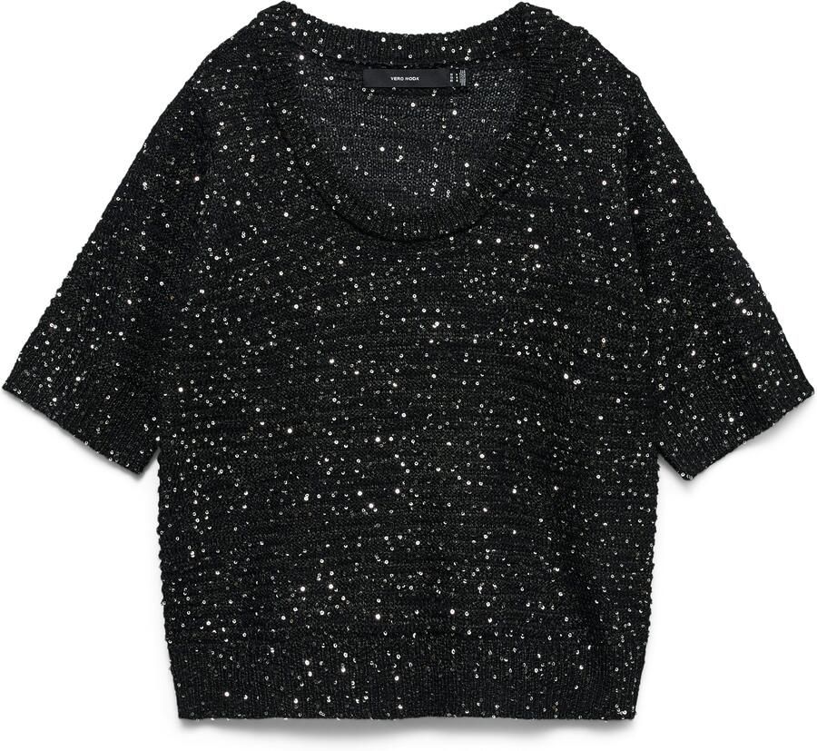 Vero Moda Gebreide trui VMLEILANI STITCH 2 4 U-NECK PULLOVER