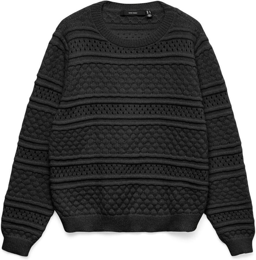 Vero Moda Gebreide trui VMLEO LS O-NECK PULLOVER BF