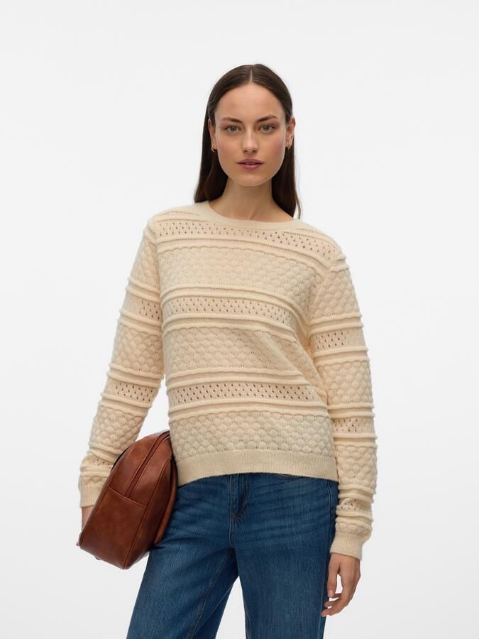 Vero Moda Gebreide trui VMLEO LS O-NECK PULLOVER BF - Foto 6