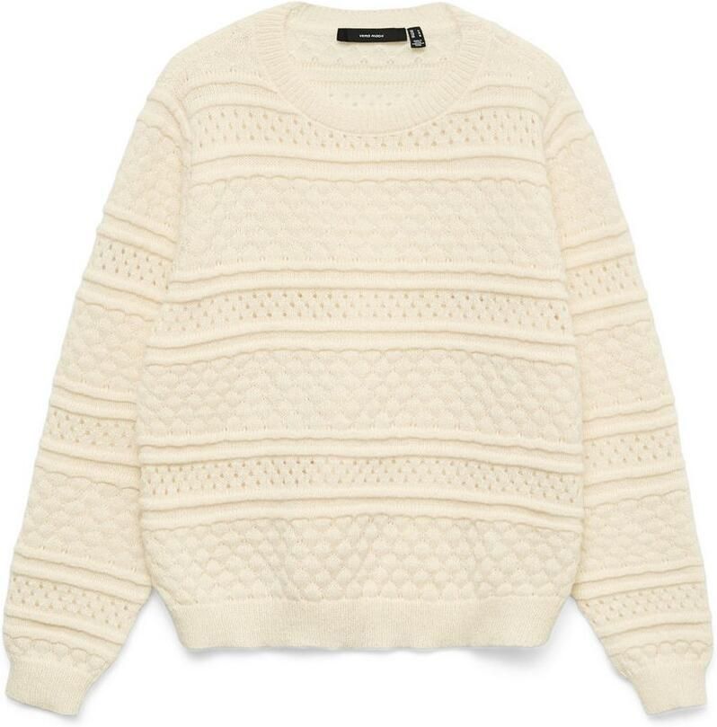 Vero Moda Gebreide trui VMLEO LS O-NECK PULLOVER BF