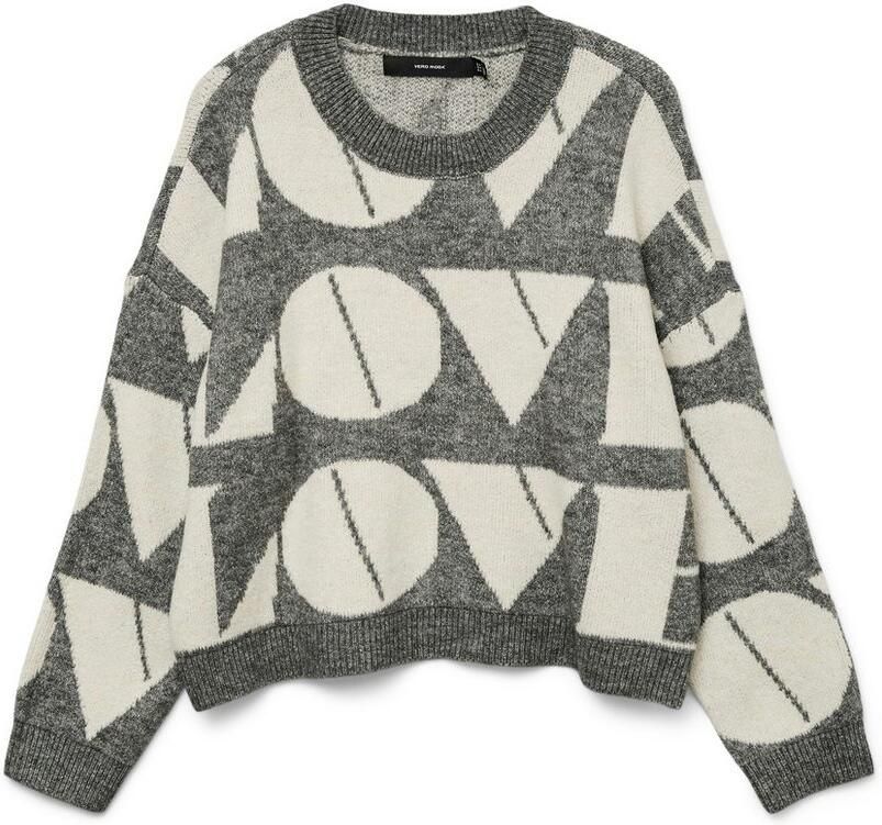 Vero Moda Regular fit gebreide pullover met wol model 'LOVE' - Foto 5