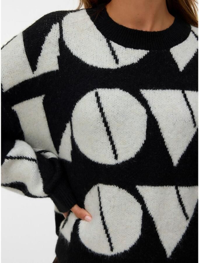 Vero Moda Regular fit gebreide pullover met wol model 'LOVE'