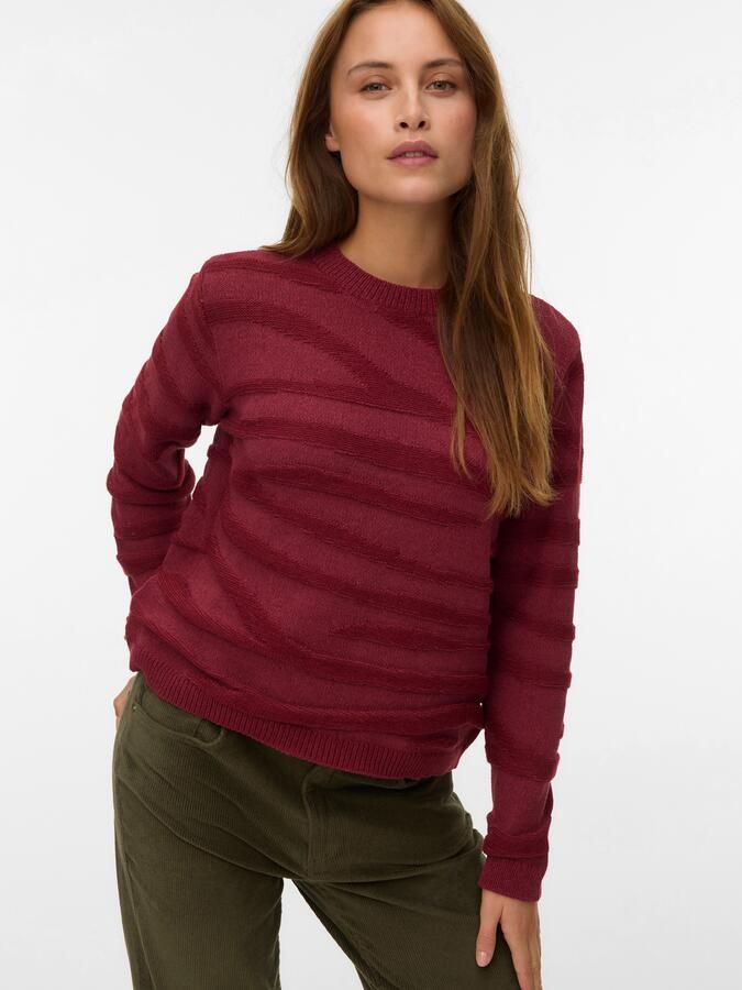 Vero Moda Gebreide trui VMMALOU LS O-NECK PULLOVER BOO - Foto 5