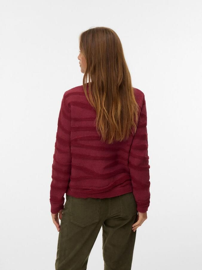 Vero Moda Gebreide trui VMMALOU LS O-NECK PULLOVER BOO - Foto 3