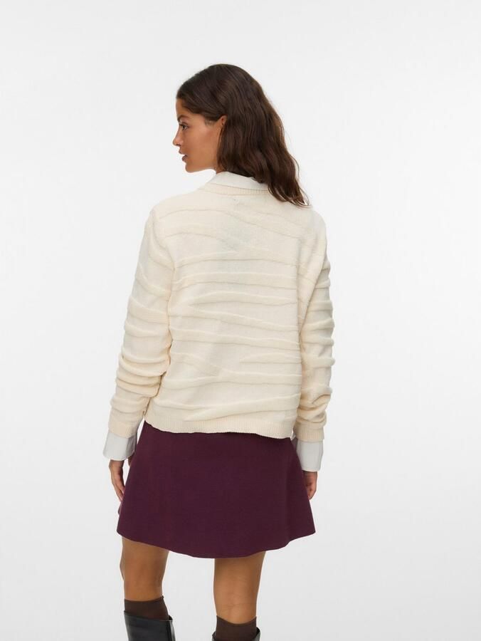 Vero Moda Gebreide trui VMMALOU LS O-NECK PULLOVER BOO - Foto 3