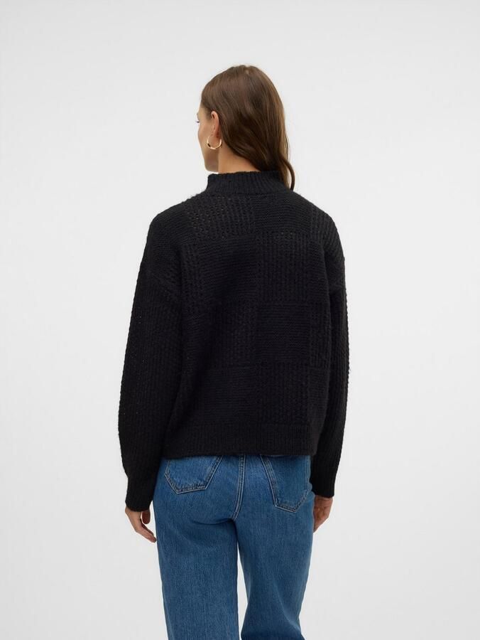 Vero Moda Regular fit gebreide pullover met opstaande kraag model 'MOON' - Foto 2