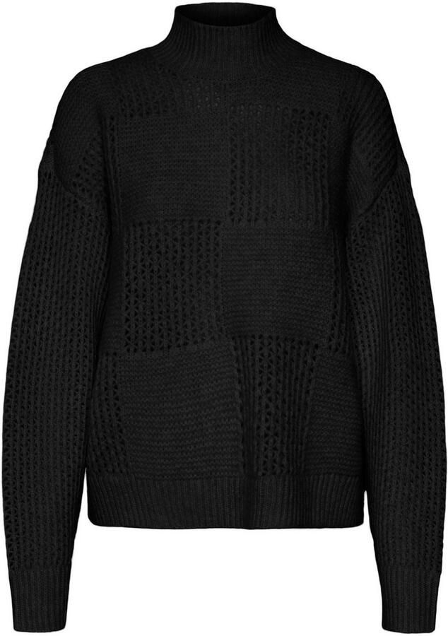 Vero Moda Regular fit gebreide pullover met opstaande kraag model 'MOON' - Foto 5