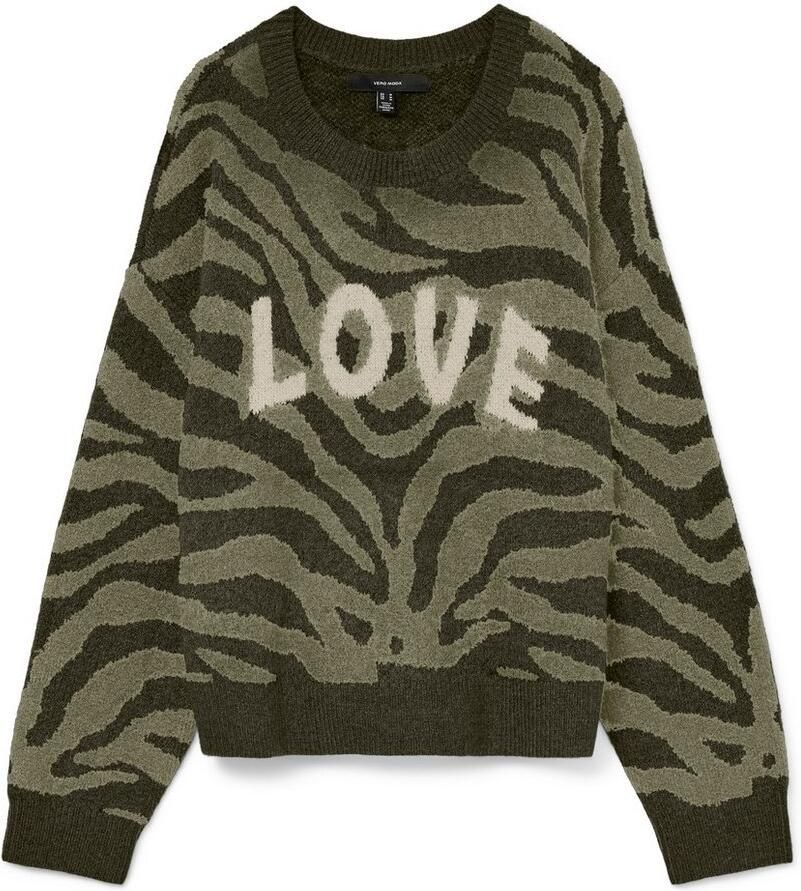 Vero Moda Gebreide trui VMNEWKAI LS O-NECK PULLOVER BOO