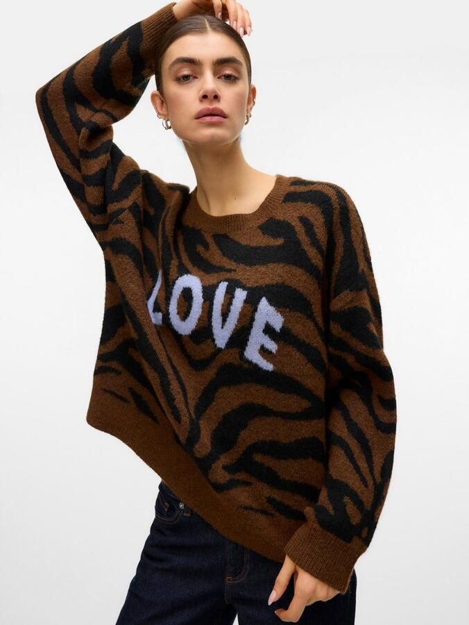 Vero Moda Regular fit gebreide pullover met wol modell 'NEWKAI' - Foto 5