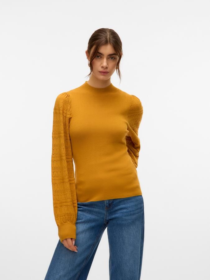 Vero Moda Gebreide trui VMNEWLIMONE LS HIGHNECK PULLOVER BOO - Foto 6