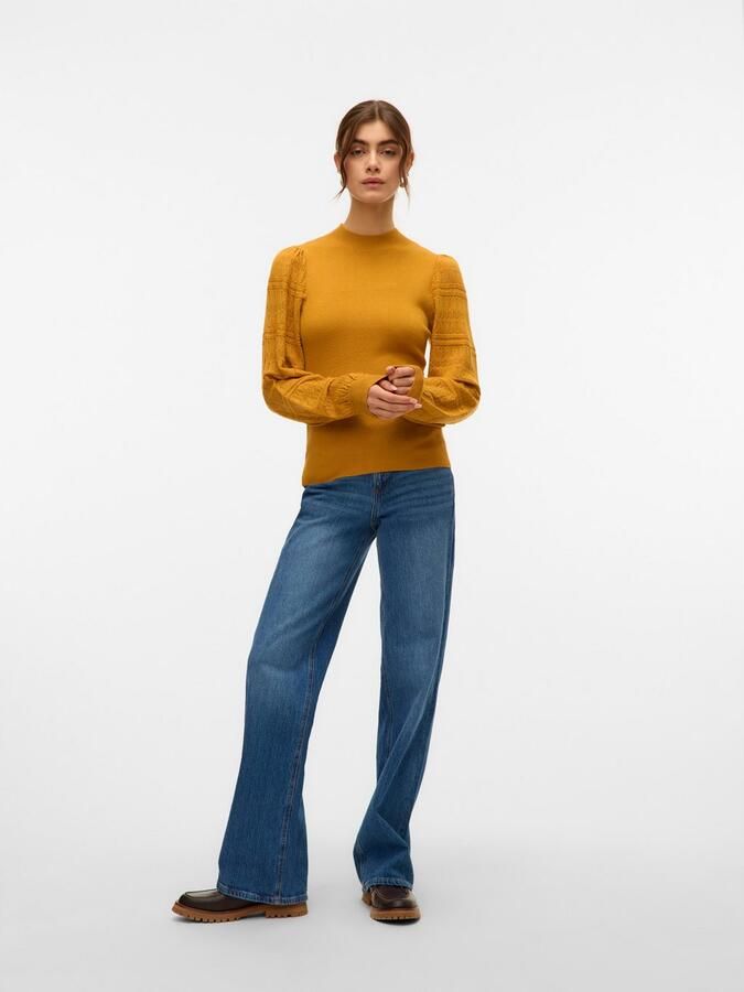 Vero Moda Gebreide trui VMNEWLIMONE LS HIGHNECK PULLOVER BOO - Foto 5