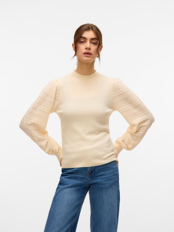 Vero Moda Gebreide trui VMNEWLIMONE LS HIGHNECK PULLOVER BOO - Foto 7