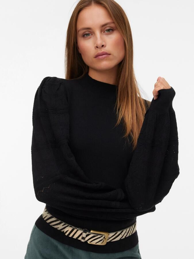 Vero Moda Gebreide trui VMNEWLIMONE LS HIGHNECK PULLOVER BOO - Foto 5