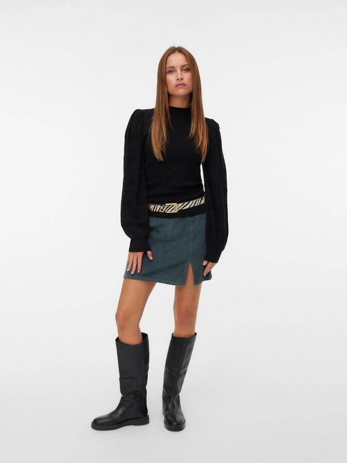 Vero Moda Gebreide trui VMNEWLIMONE LS HIGHNECK PULLOVER BOO - Foto 4