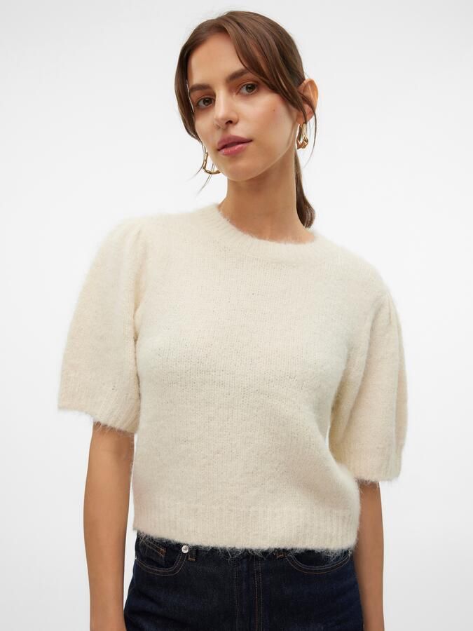 Vero Moda Regular fit gebreide pullover met pofmouwen model 'NOVAH' - Foto 7