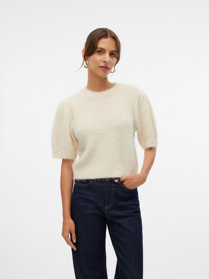 Vero Moda Regular fit gebreide pullover met pofmouwen model 'NOVAH' - Foto 2