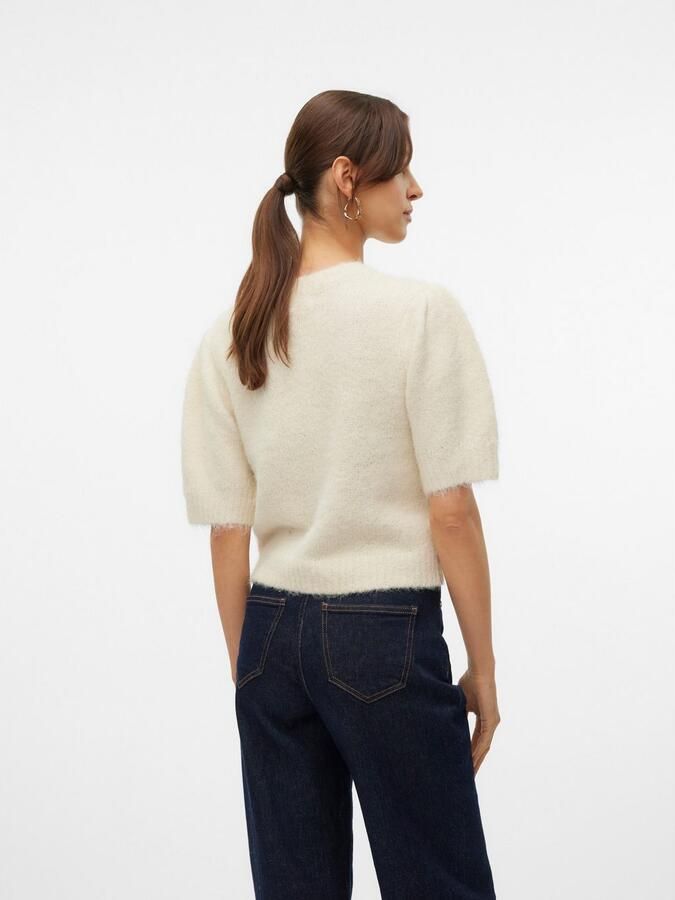 Vero Moda Regular fit gebreide pullover met pofmouwen model 'NOVAH' - Foto 5