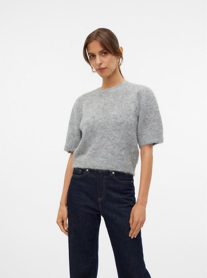 Vero Moda Regular fit gebreide pullover met pofmouwen model 'NOVAH' - Foto 5