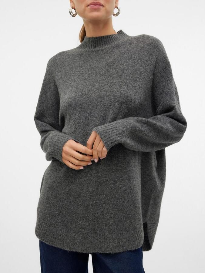 Vero Moda Gebreide trui VMPLAZA LS HIGHNECK LONG PULLOVER GA BOO - Foto 2