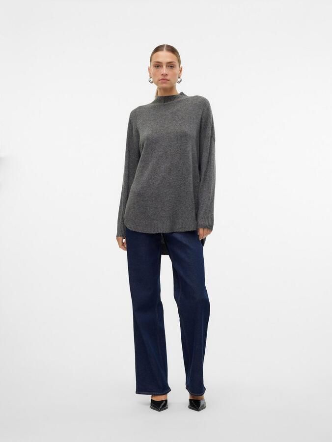 Vero Moda Gebreide trui VMPLAZA LS HIGHNECK LONG PULLOVER GA BOO - Foto 4