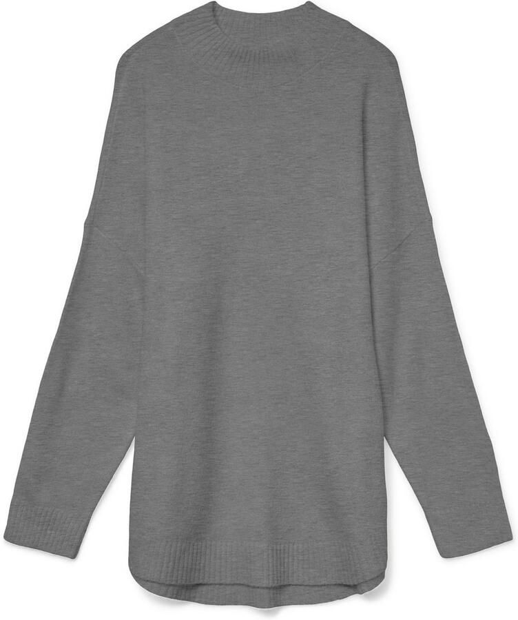 Vero Moda Gebreide trui VMPLAZA LS HIGHNECK LONG PULLOVER GA BOO