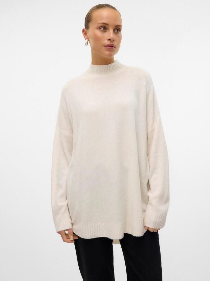 Vero Moda Gebreide trui VMPLAZA LS HIGHNECK LONG PULLOVER GA BOO - Foto 4