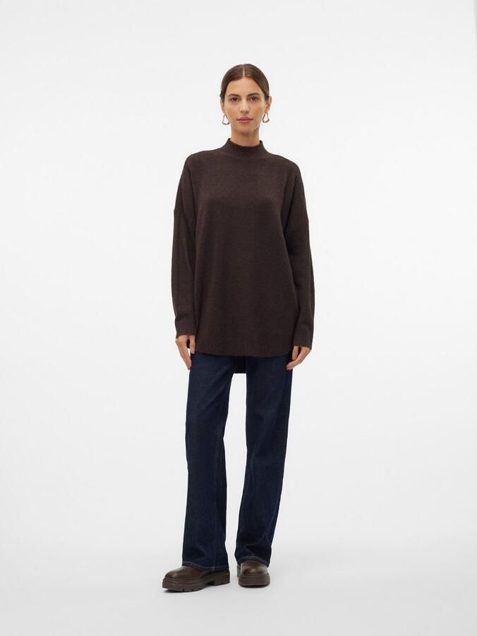Vero Moda Gebreide trui VMPLAZA LS HIGHNECK LONG PULLOVER GA BOO - Foto 5