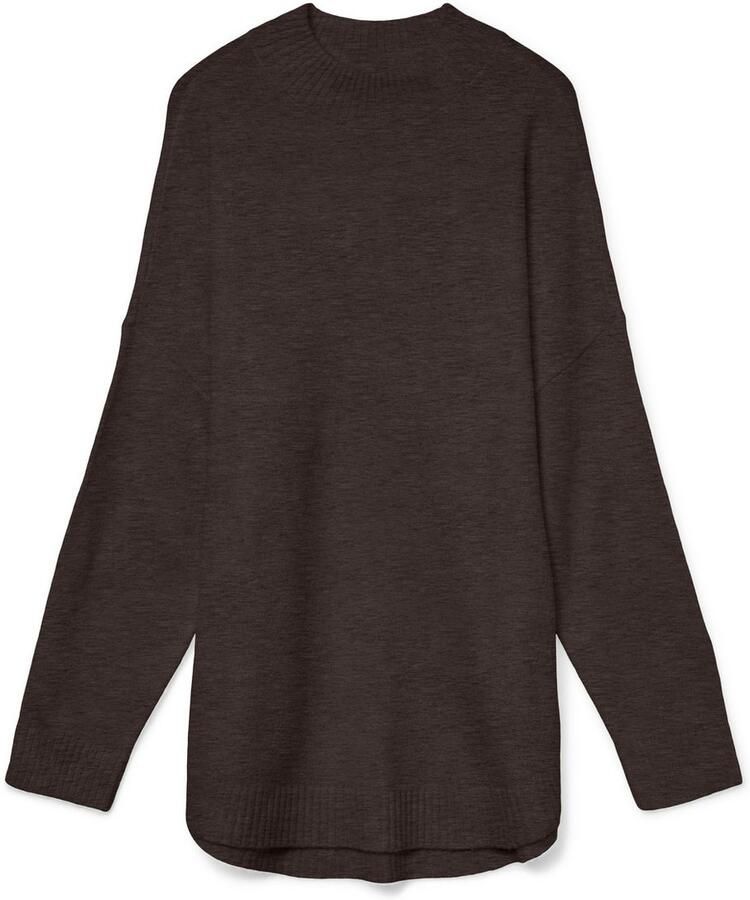 Vero Moda Gebreide trui VMPLAZA LS HIGHNECK LONG PULLOVER GA BOO