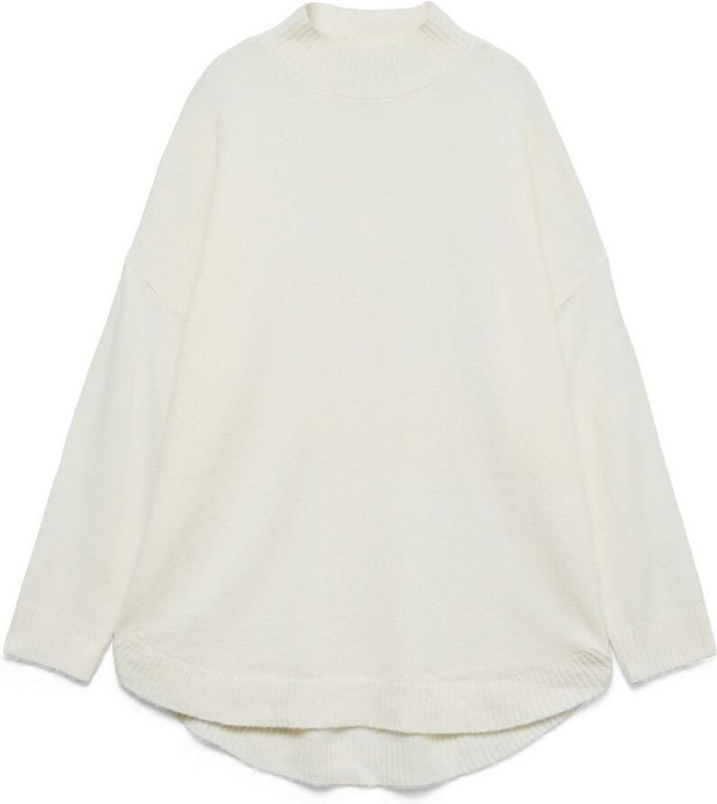 Vero Moda Gebreide trui VMPLAZA LS HIGHNECK LONG PULLOVER GA BOO