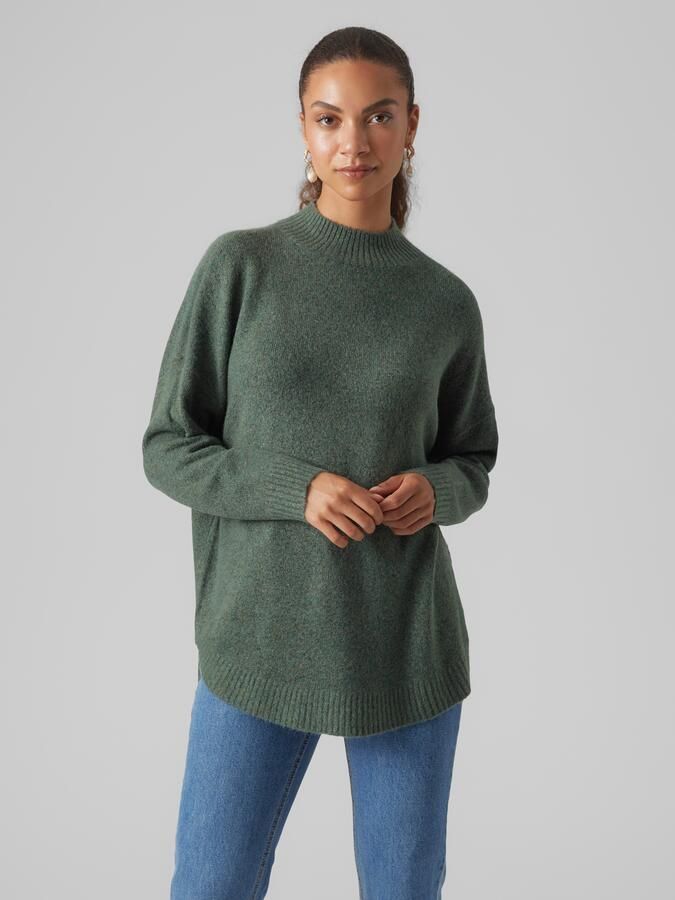 Vero Moda Gebreide trui VMPLAZA LS HIGHNECK LONG PULLOVER GA BOO - Foto 5