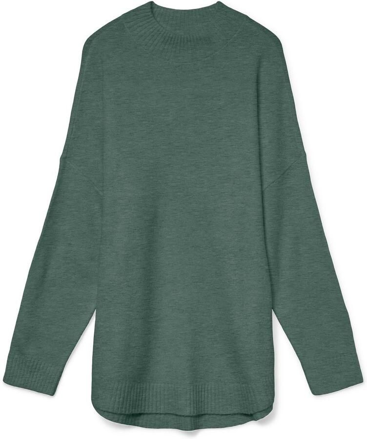 Vero Moda Gebreide trui VMPLAZA LS HIGHNECK LONG PULLOVER GA BOO