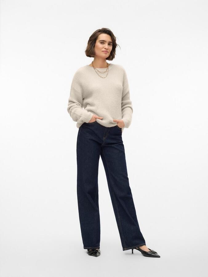 Vero Moda Gebreide trui VMPUFF LS O-NECK PULLOVER BOO - Foto 3