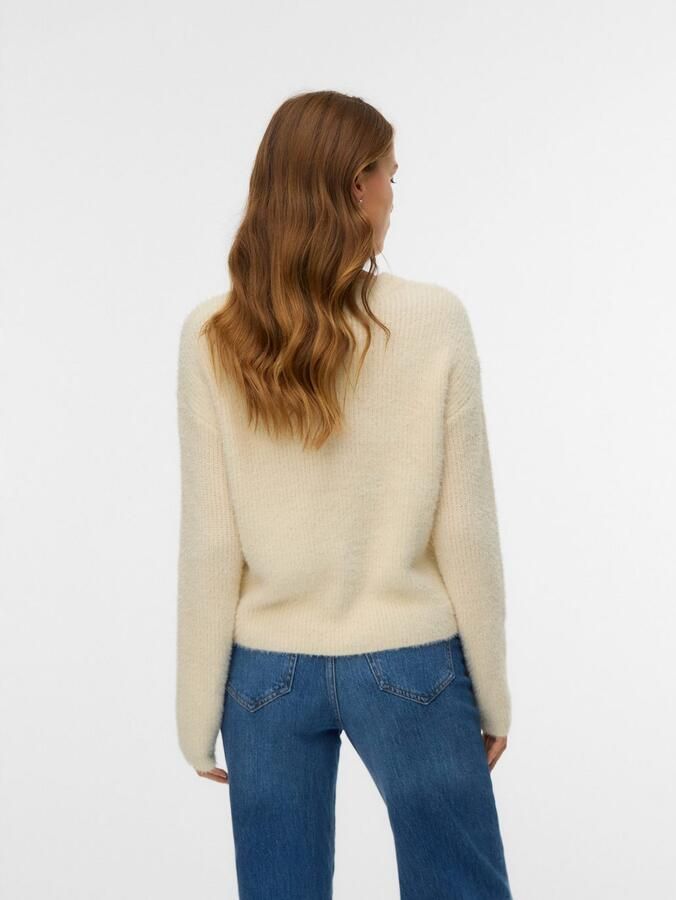 Vero Moda Gebreide trui VMPUFF LS O-NECK PULLOVER BOO - Foto 3