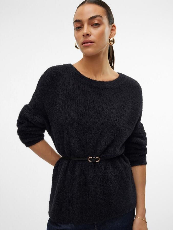 Vero Moda Gebreide trui VMPUFF LS O-NECK PULLOVER BOO - Foto 3