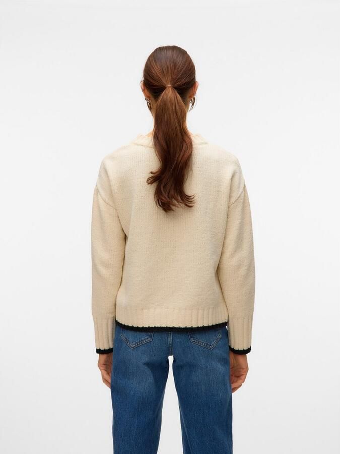 Vero Moda Regular fit gebreide pullover met contrastzoom model 'SHADOW' - Foto 5