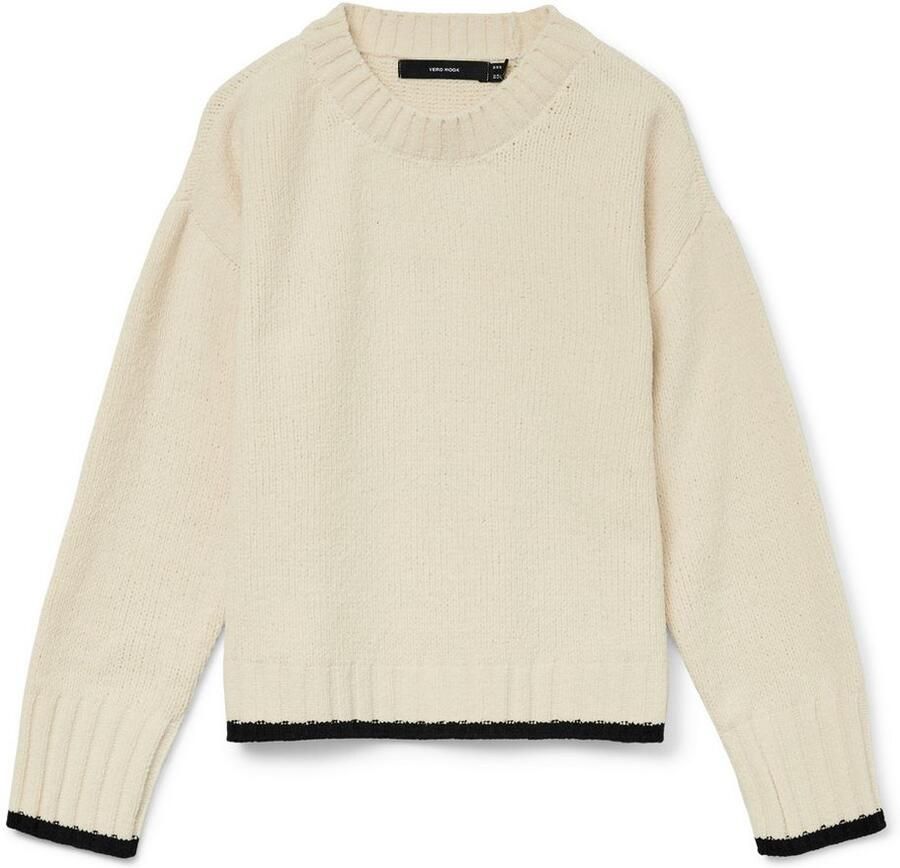 Vero Moda Regular fit gebreide pullover met contrastzoom model 'SHADOW'