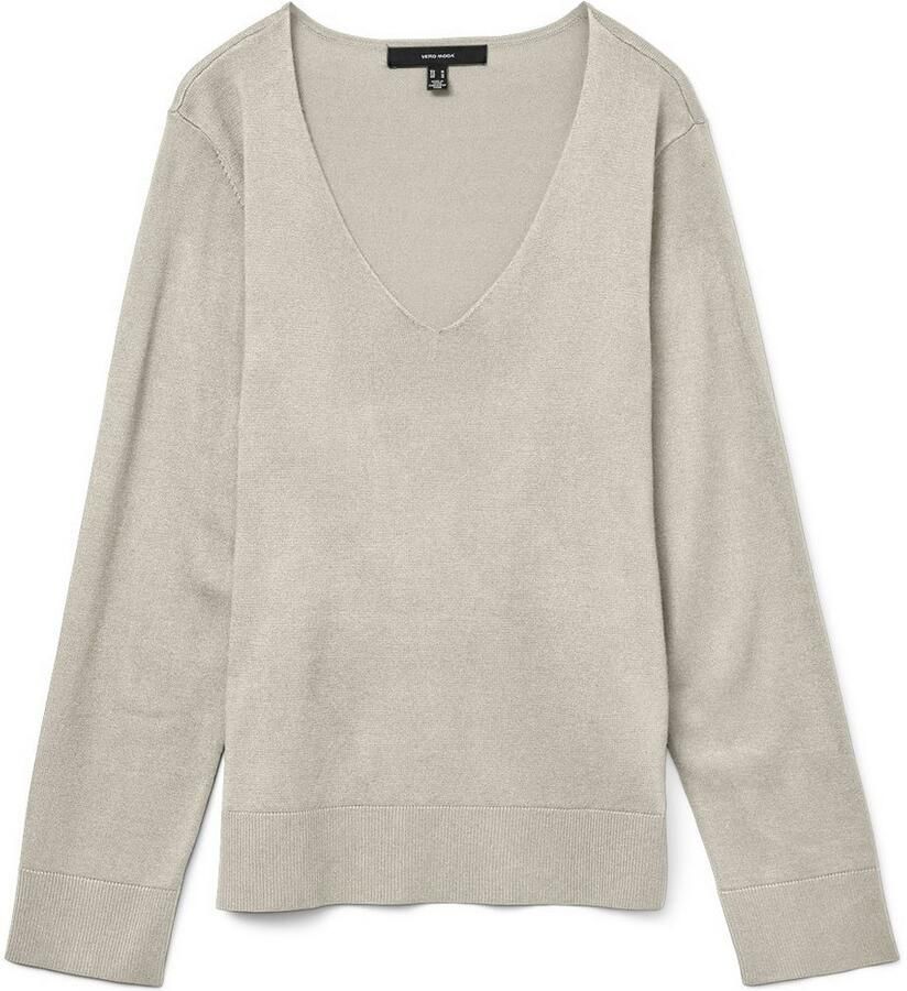 Vero Moda Gebreide trui VMSILJE LS V-NECK PULLOVER GA NOOS