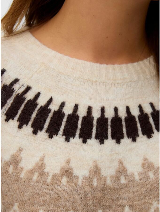 Vero Moda Gebreide trui VMSIMONE LS NORDIC PULLOVER GA REP BOO - Foto 2