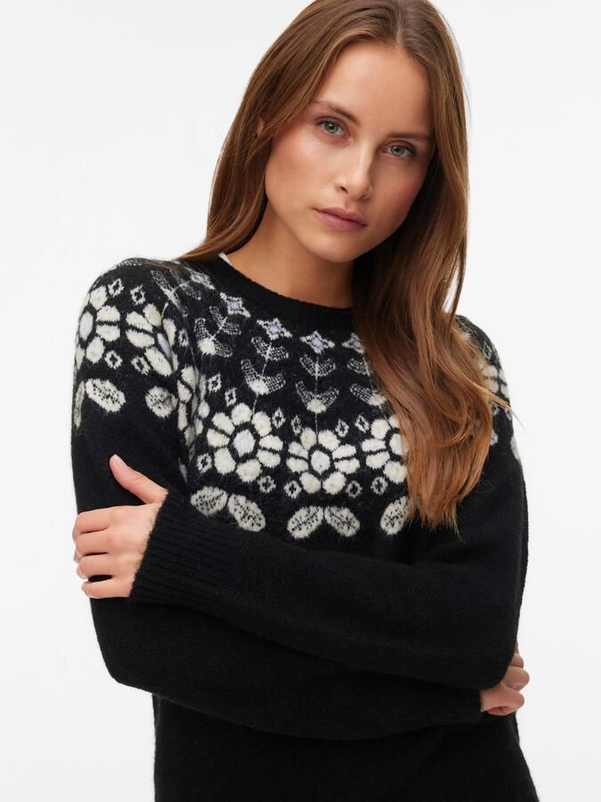 Vero Moda Gebreide trui VMSIMONE LS NORDIC PULLOVER GA REP BOO - Foto 5