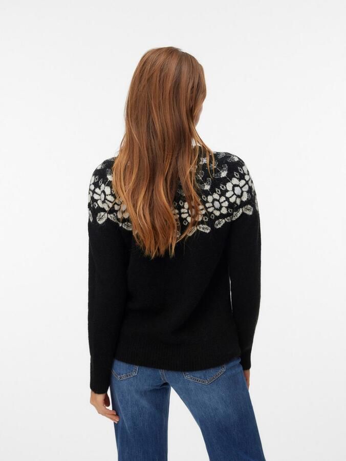 Vero Moda Gebreide trui VMSIMONE LS NORDIC PULLOVER GA REP BOO - Foto 3