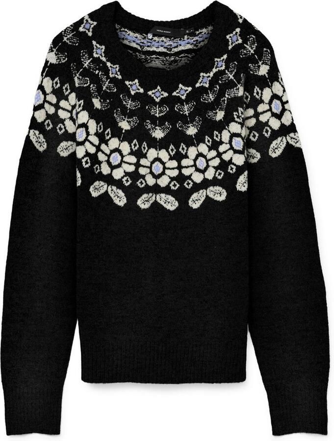 Vero Moda Gebreide trui VMSIMONE LS NORDIC PULLOVER GA REP BOO - Foto 2