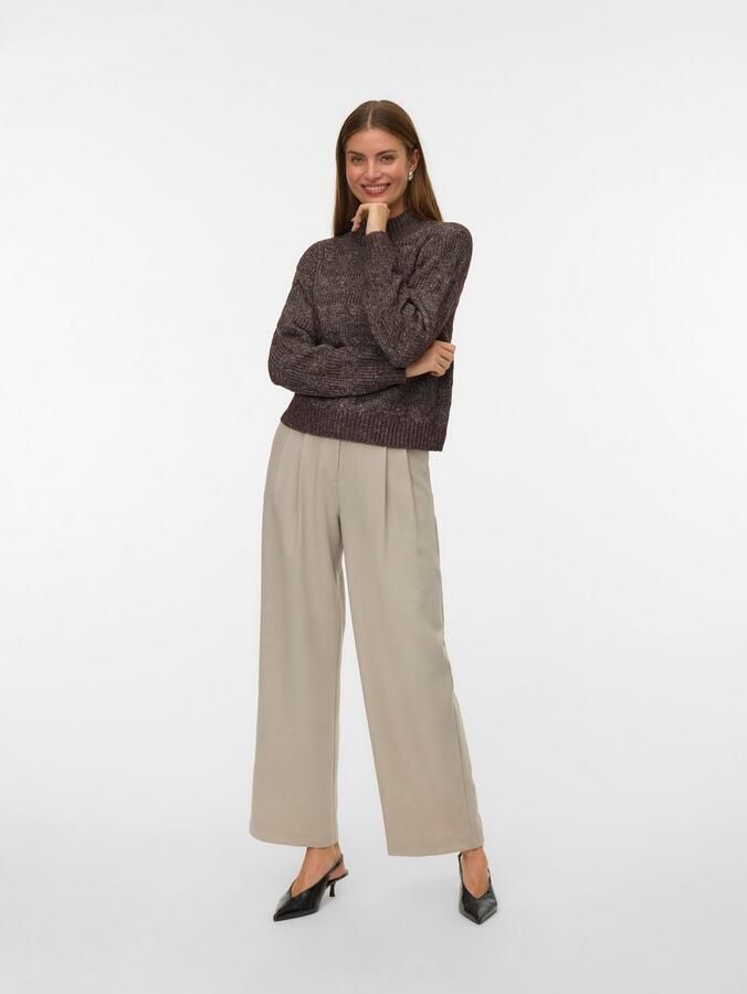 Vero Moda Gebreide trui VMVIRGO LS HIGHNECK PULLOVER BF - Foto 4