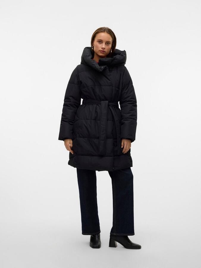 Vero Moda Gewatteerde jas VMLEONIEKATE COAT GA NOOS met een afneembare bindceintuur - Foto 2