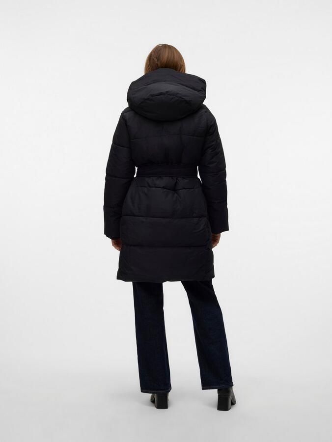 Vero Moda Gewatteerde jas VMLEONIEKATE COAT GA NOOS met een afneembare bindceintuur - Foto 3