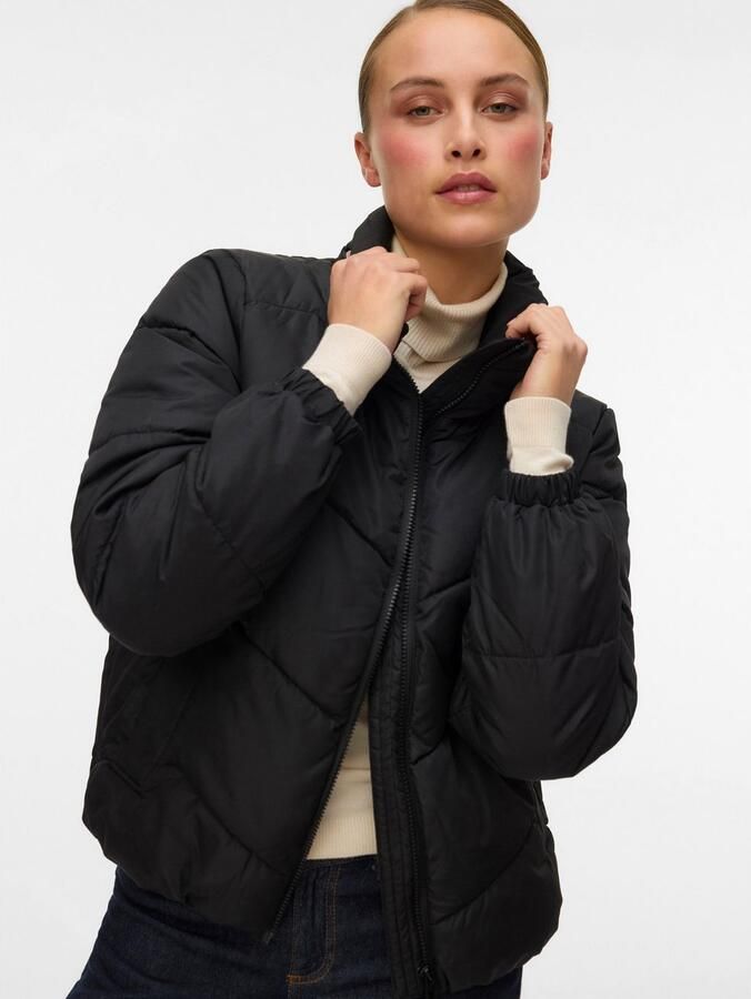 Vero Moda Regular fit gewatteerd jack met opstaande kraag model 'LIGARIO' - Foto 7