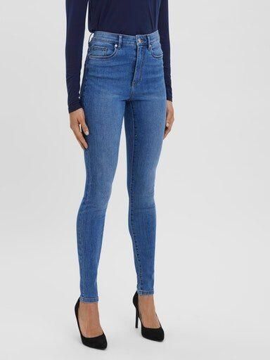 VERO MODA high waist skinny jeans VMSOPHIA medium blue denim - Foto 8